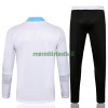 Real Madrid Ensemble Sweat d'Entraînement Quarter-Zip 21-22 Blanche Pour Homme